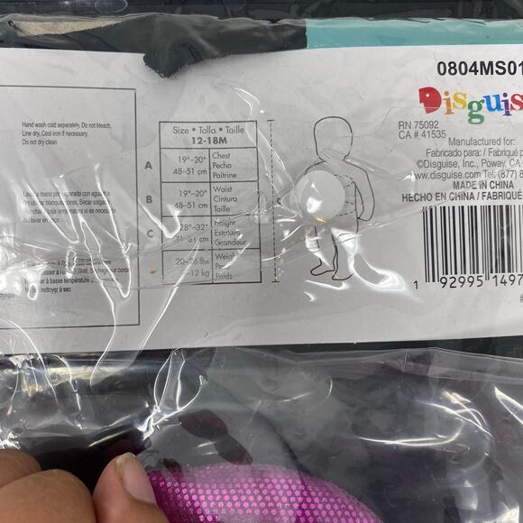 Disney Baby The Little Mermaid Infant Ursula Dress Costume Size 12-18 Months - Picture 5 of 5